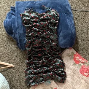 Urban outfitters satin rose dress